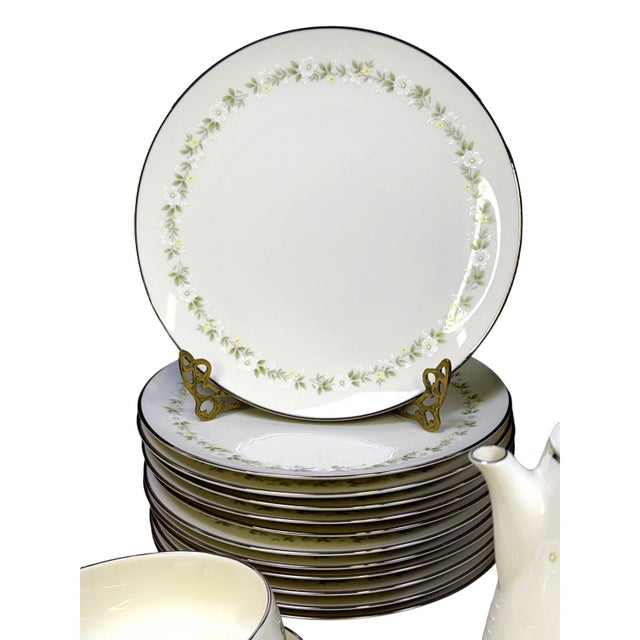 1960s Noritake 'Cornelia' Ivory China Retired Set-Service for 12 - 115 Pieces For Sale - Image 12 of 18