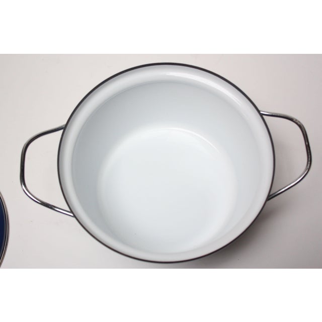 Cathrineholm 'Viking' Dutch Oven in Navy Blue Enamel Chairish