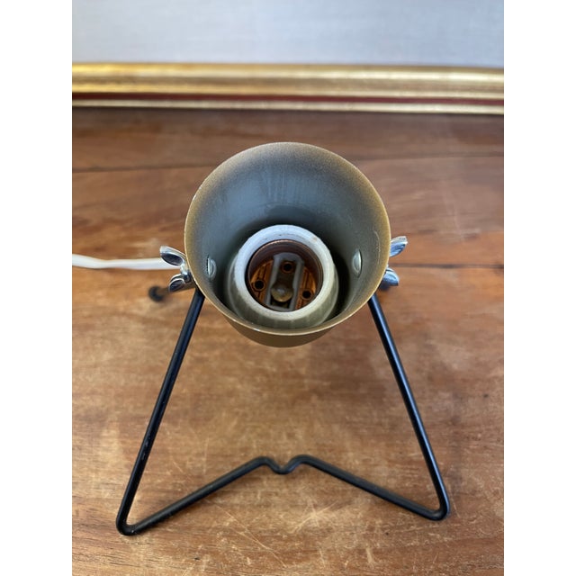 Vintage Mid-Century Modern Adjustable Tripod Table Lamp For Sale - Image 9 of 12