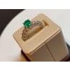 Natural 1.25 Carat Oval Cut Emerald & 0.90 Carat Diamond Ring Platinum For Sale - Image 16 of 18