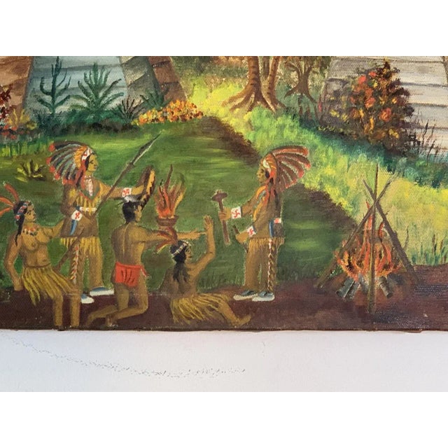 Ludwik a Smialkowski 1934 East Indian Agodas Oil Painting For Sale - Image 9 of 11
