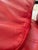 Animal Skin Poltrona Frau "Ouverture" Red Leather Sofa - Made in Italy For Sale - Image 7 of 10