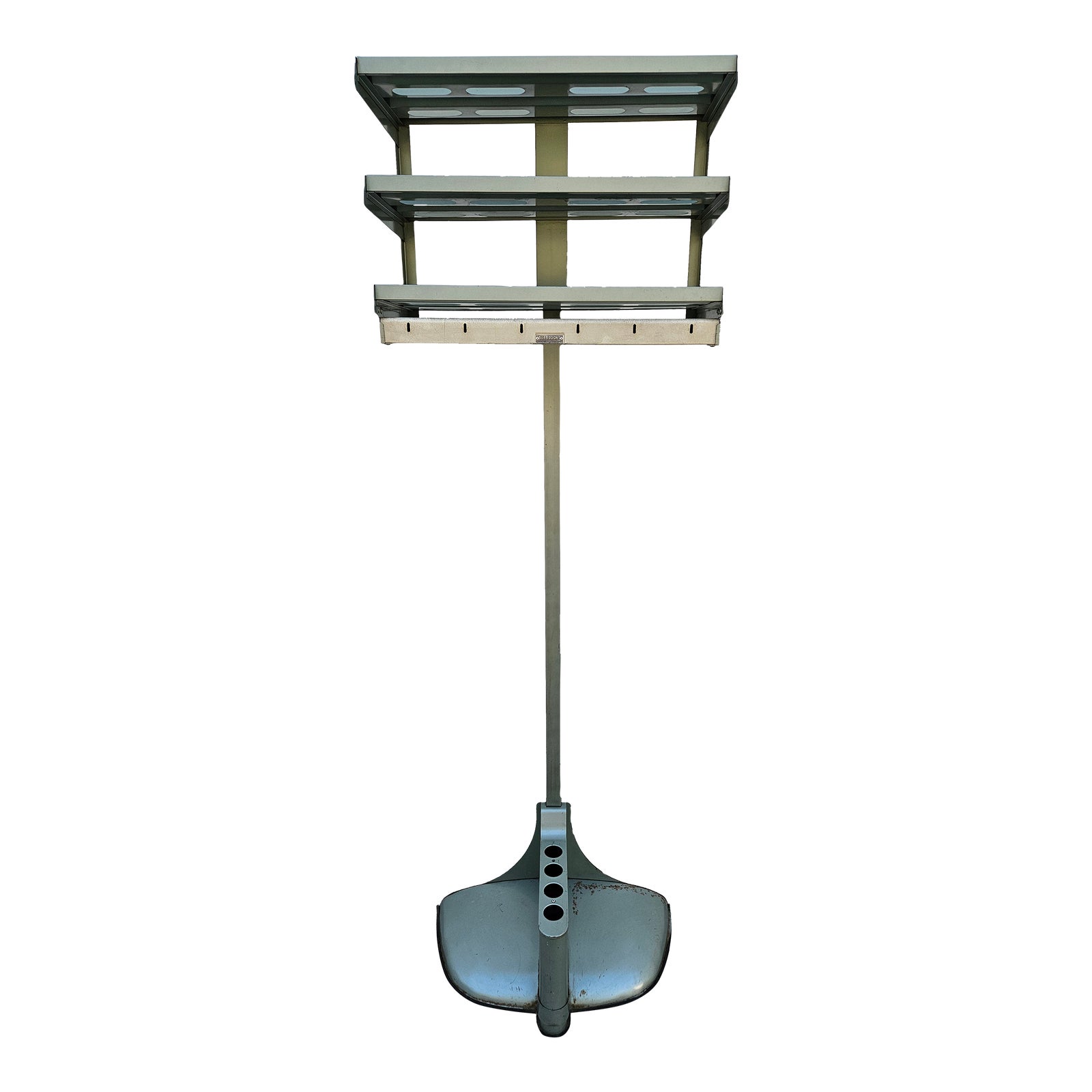 Mid-Century Modern Industrial Flying Saucer Coat & Hat Rack | Chairish