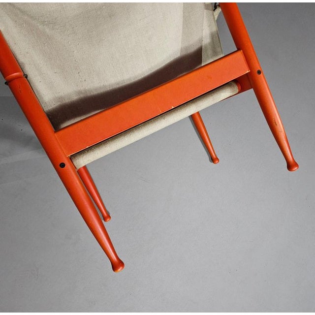 Model 30 Safari Lounge Chair by Erik Worts for Niels Eilersen, Denmark, 1960s For Sale - Image 11 of 18