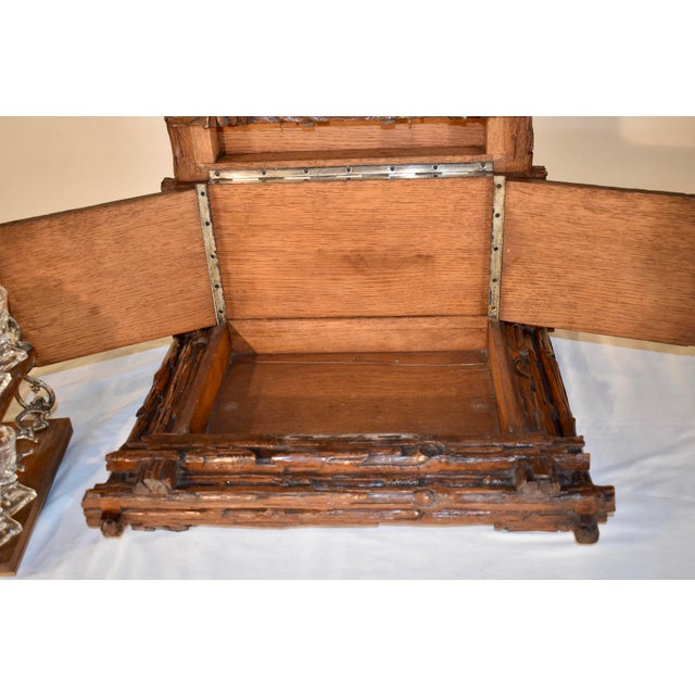 19th Century Black Forest Carved Liquor Box For Sale - Image 10 of 11