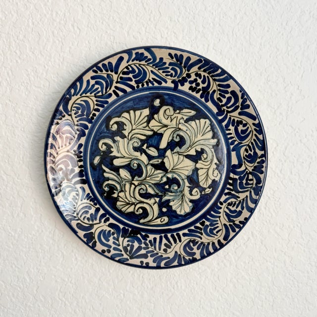Traditional Blue & White Hungarian Wall Plate For Sale In Sacramento - Image 6 of 7