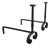 Large French Iron Andirons, Set of 2 For Sale