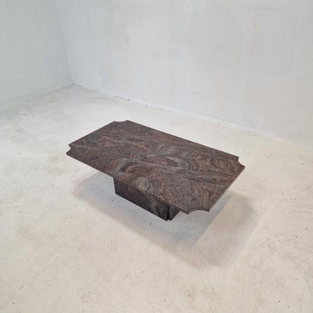 Italian Coffee or Side Table in Granite, 1980s For Sale - Image 10 of 18