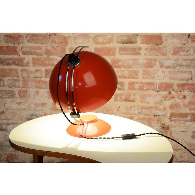 1970s Mid-Century Table Lamp in Chrome-Plated Steel, Czech, 1970s For Sale - Image 5 of 14