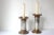 Mid-Century Modern Pair of 1960s Two-Toned Candle Holders, Gold Silver, Set of Two For Sale - Image 3 of 10