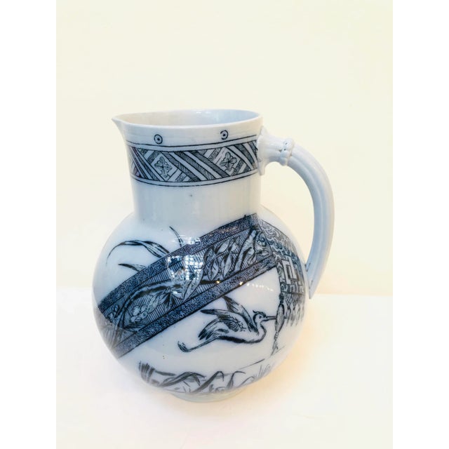 19th Century Light Blue Jug from Brown Westhead Moore and Co For Sale - Image 6 of 10