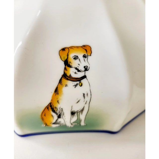 Shabby Chic Vintage Milk Glass Animal Pendant For Sale - Image 3 of 8