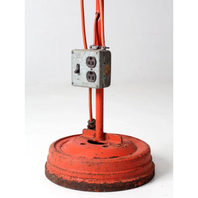 Metal Vintage Industrial Work Lamp For Sale - Image 7 of 12