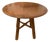 Andrianna Shamaris Midcentury Couture Teak Round Table with Butterflies Inlaid For Sale