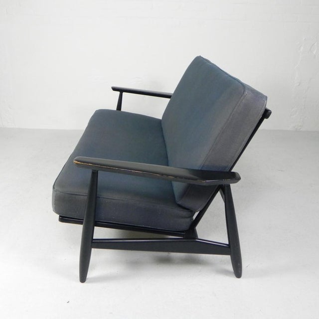 Black Vintage Bench in the style of Viko Baumritter, 1960s For Sale - Image 8 of 18
