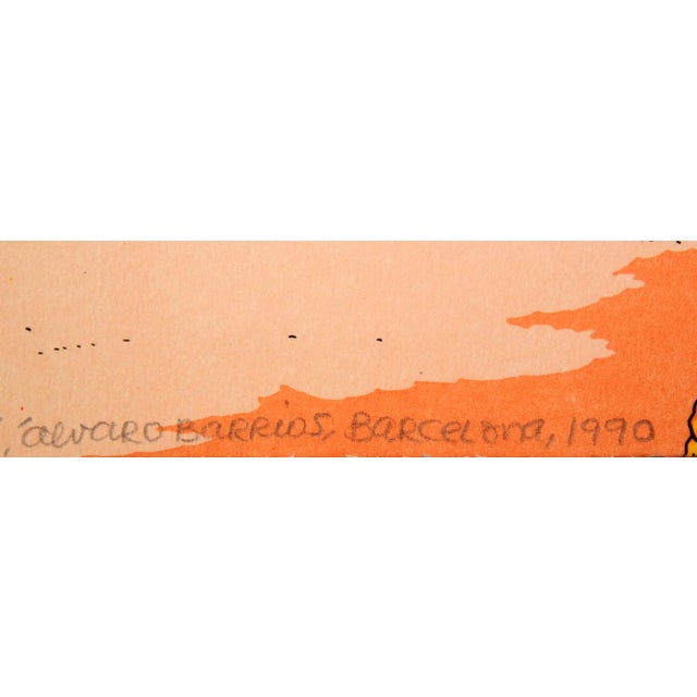 La Telarana Magica Barrios, Alvaro Year: 1990 Serigraph, signed and numbered in pencil Edition: 96/150 Size: 25.5 x 37.5...