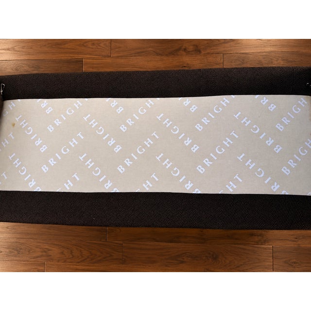 Bright Chair Company Upholstered Herringbone Chaise Daybed With Bolsters For Sale - Image 14 of 15