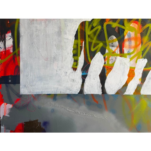 Contemporary Large Mixed Media Painting by Ll&gd – 5’ X 6’ – Street Art For Sale In Los Angeles - Image 6 of 6