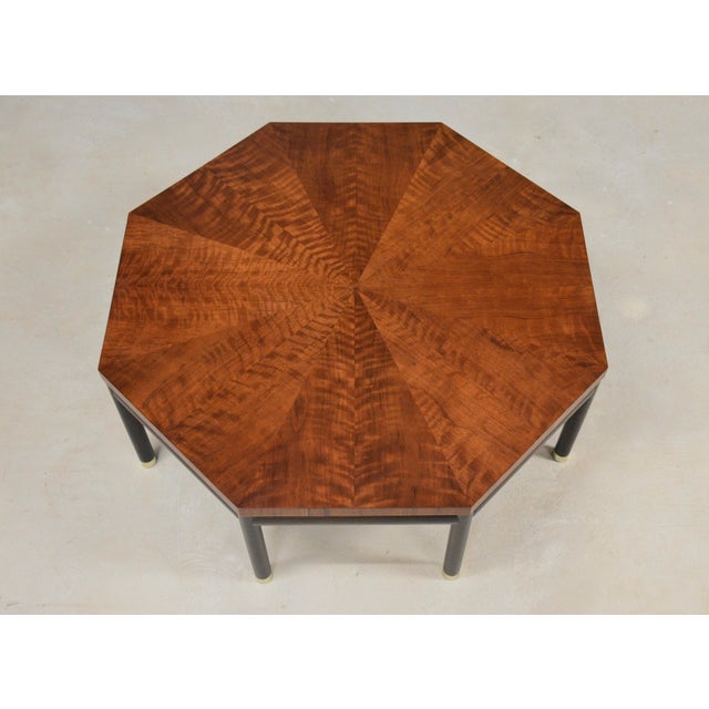 Mid-Century Modern Mid 20th Century Refinished Octogon Mahogany Coffee Table For Sale - Image 3 of 6