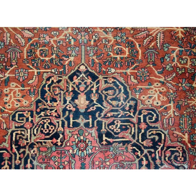 Early 20th Century Persian Sarouk Rug For Sale In Chicago - Image 6 of 12