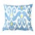 Blue Ikat Pillow Cover for Sale For Sale