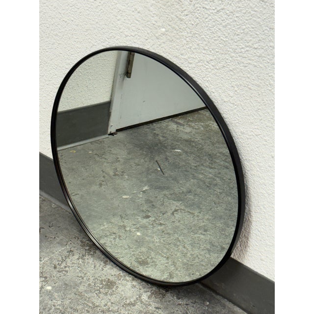 Contemporary Rejuvenation Metal Frame Mirror For Sale - Image 3 of 12