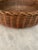 Early 20th Century Vintage Round Wicker Button Basket With Wood Beaded Lid For Sale - Image 5 of 9