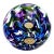 Pyromania Oregon Float Hand Blown Art Glass Orb Ball Paperweight Blue Green Purple Studio Glass Sculpture Coastal Decor Gift 4.5" For Sale