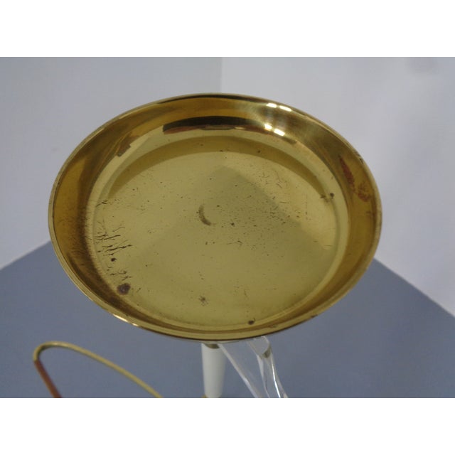 Valet Stand in Brass & Acrylic Glass & Leather from Vereinigte Werkstätten, Germany, 1950s For Sale - Image 11 of 17