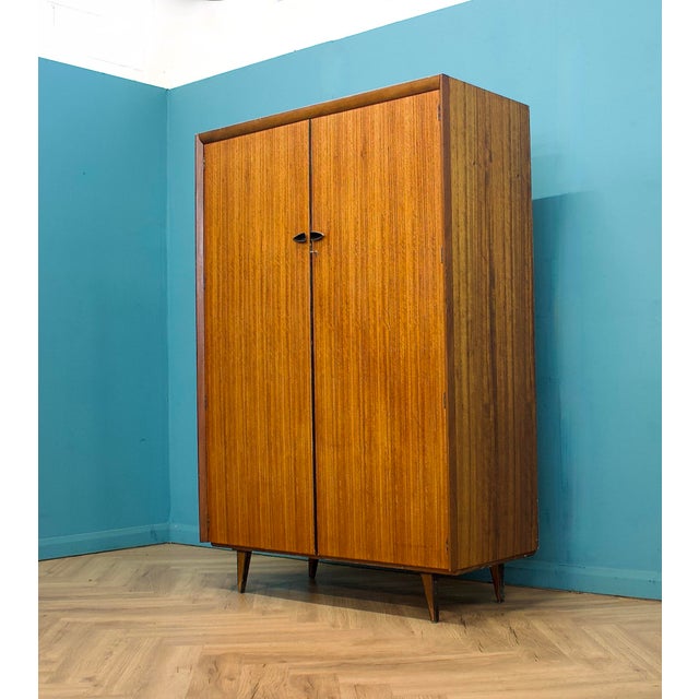 Mid-Century Compact Wardrobe from Lebus, 1960s For Sale - Image 4 of 11