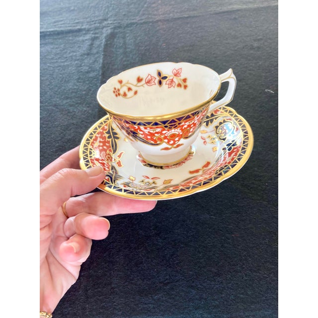 2000 - 2009 Royal Crown Derby Imari English Bone China Tea Cup and Saucer For Sale - Image 5 of 5