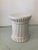 White Glazed Ceramic Garden Seat For Sale - Image 10 of 10