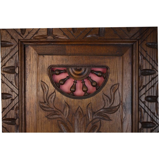 Carved Oak Wardrobe, Brittany, France, 1900 For Sale - Image 11 of 15