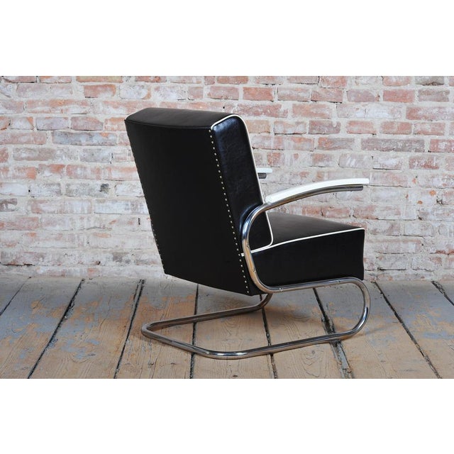 Bauhaus Armchair in Chrome by W. Gispen for Mücke-Melder, Czech, 1930s For Sale - Image 10 of 18