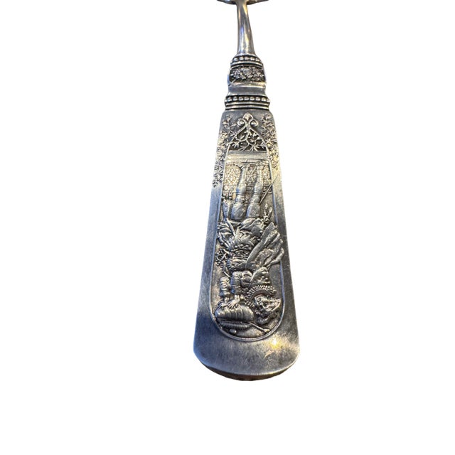 Rare. Antique, Circa 1880 Gorham "Fountainblue" Pierced Ladle/ Sugar Sifter. Excellent Estate Condition. Monogram "HEI?"...