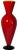 Mid-Century Modern David Levi Signed Ibex 2004 Art Glass Red Vase For Sale - Image 3 of 14