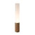 2020s 1980s Tambo Cylindro, 29" Accent Table Lamp, Natural Ash, Weathered Brass, Frosted Acrylic, Dimmer Switch For Sale - Image 5 of 9