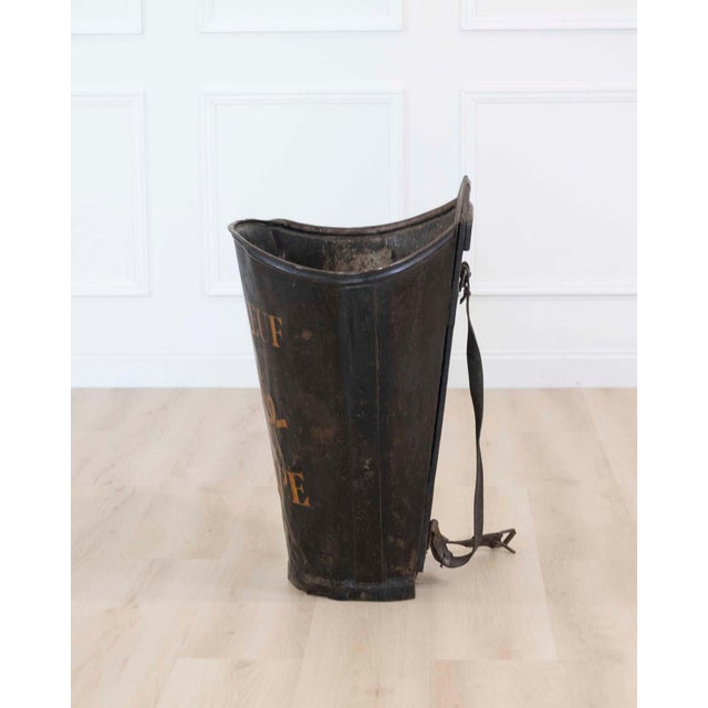 French 20th Century Painted Grape-Picking Hod For Sale - Image 4 of 8