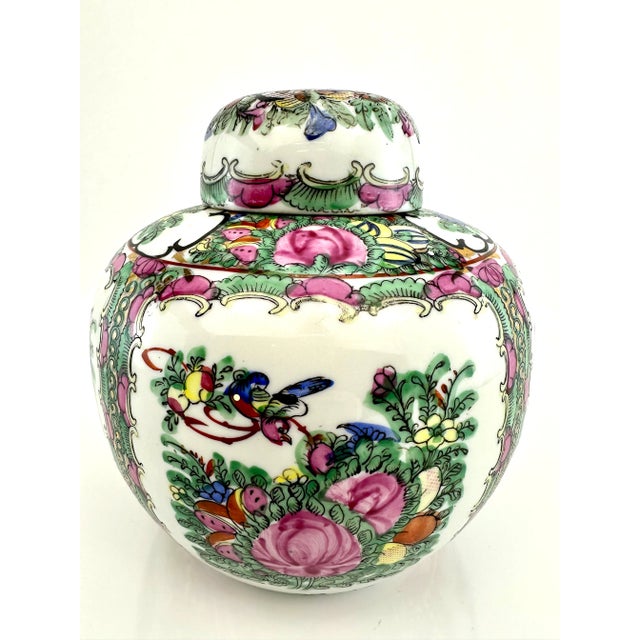 Vintage Hand Painted Ginger Jar For Sale - Image 9 of 12