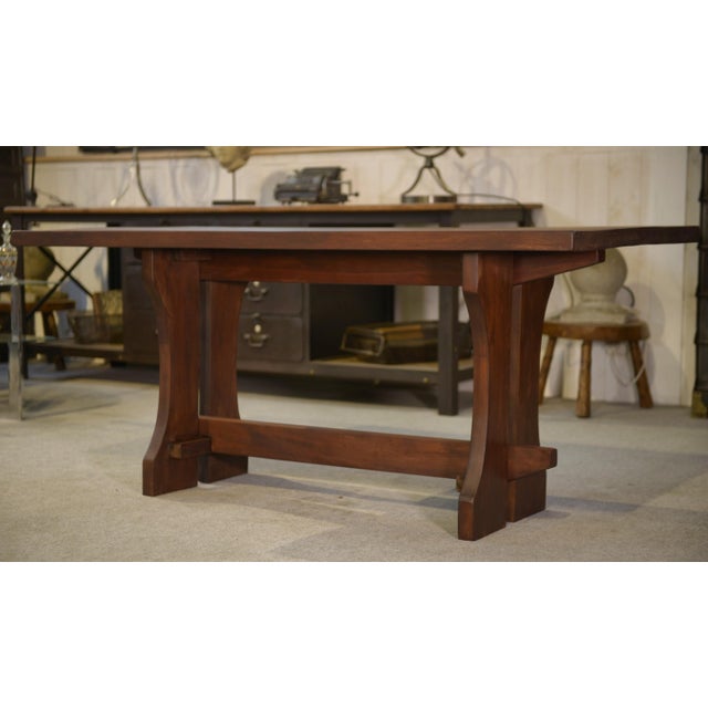 Wood Brutalist Beechwood Table, 1950s For Sale - Image 7 of 9