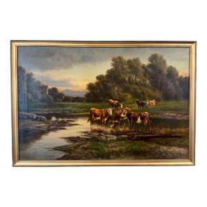 Early 20th Century English Oil on Canvas
