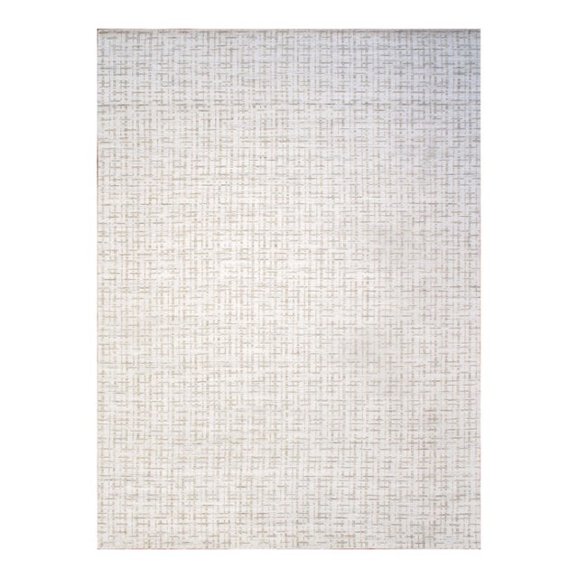 Pasargad Home Slate Ivory Area Rug, 12' 0'' X 15' 0'' For Sale