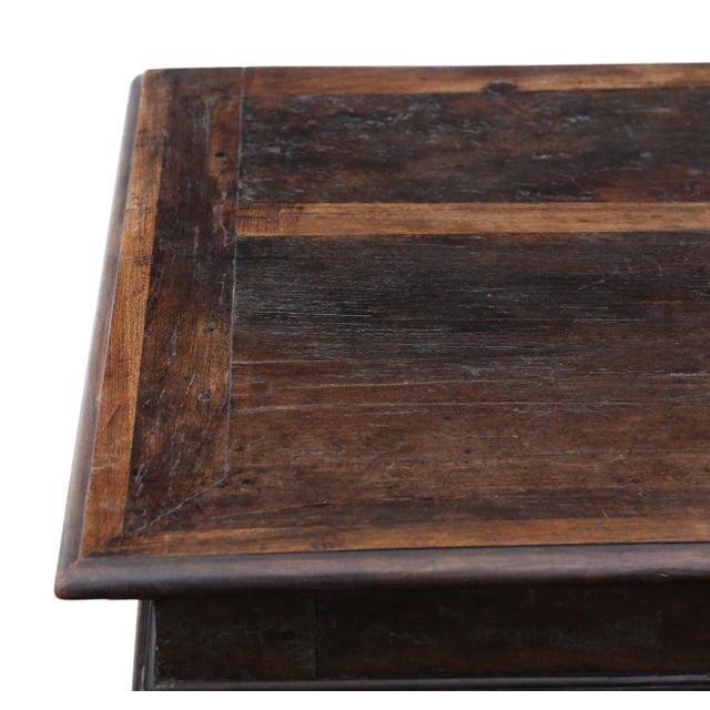 Large Antique European Oak Coffer, 18th Century For Sale - Image 9 of 14