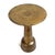 Brass Finish Pedestal Side Table For Sale - Image 4 of 7