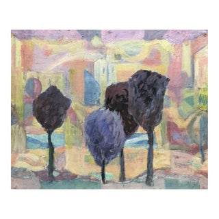1980s Abstract Oil Painting Artist's World Kachanov Konstantin Silovich For Sale