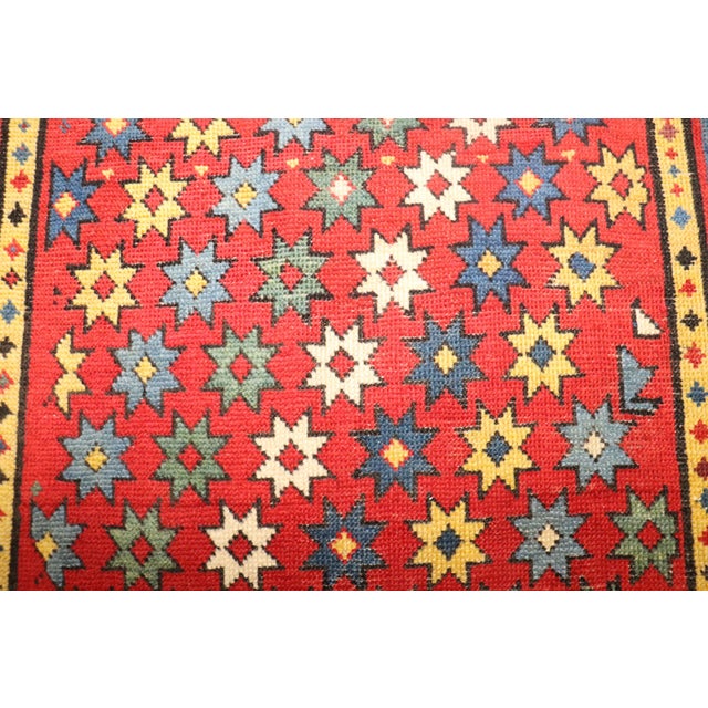 Art Deco 19th Century Antique Zabihi Collection Colorful Talish Runner - 3'10" x 9'3" For Sale - Image 3 of 9