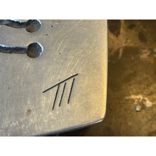 1990s Wood Box With a Silver Top With Modern Peacocks For Sale - Image 4 of 6