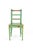 A simple scandinavian side chair in pine in an muted apple green paint finish. This delightful chair has a straight ladder...