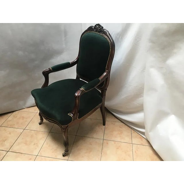 Set of 19th Century Louis XV Style Throne Seats in Walnut For Sale - Image 16 of 18