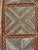 Authentic vintage tribal textile piece featuring dense, hand-crafted raised yarn embroidery intricately stitched onto a...
